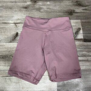 Ten Tree Athletic High Rise Fitted Spandex Shorts Mauve Women’s Size S